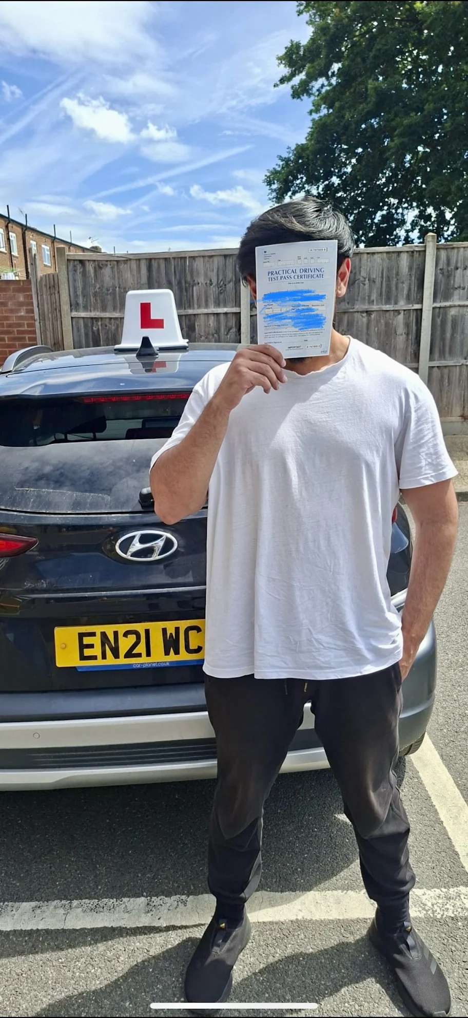 Recent learner pass with Eazy Driving School