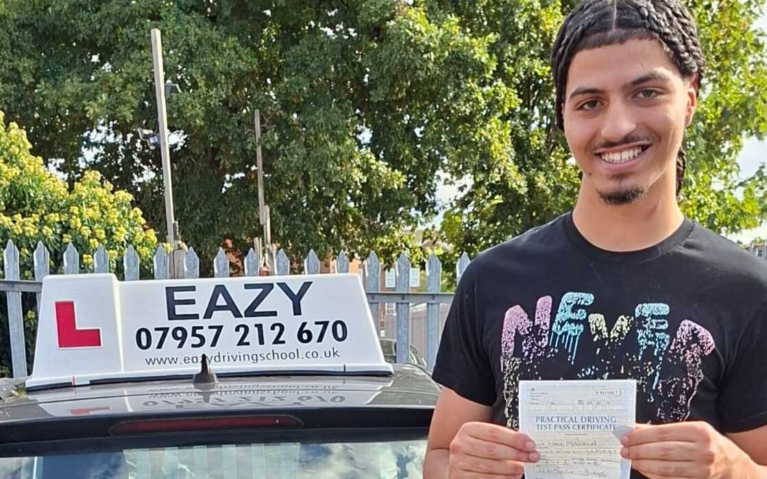 Driving lesson success photo