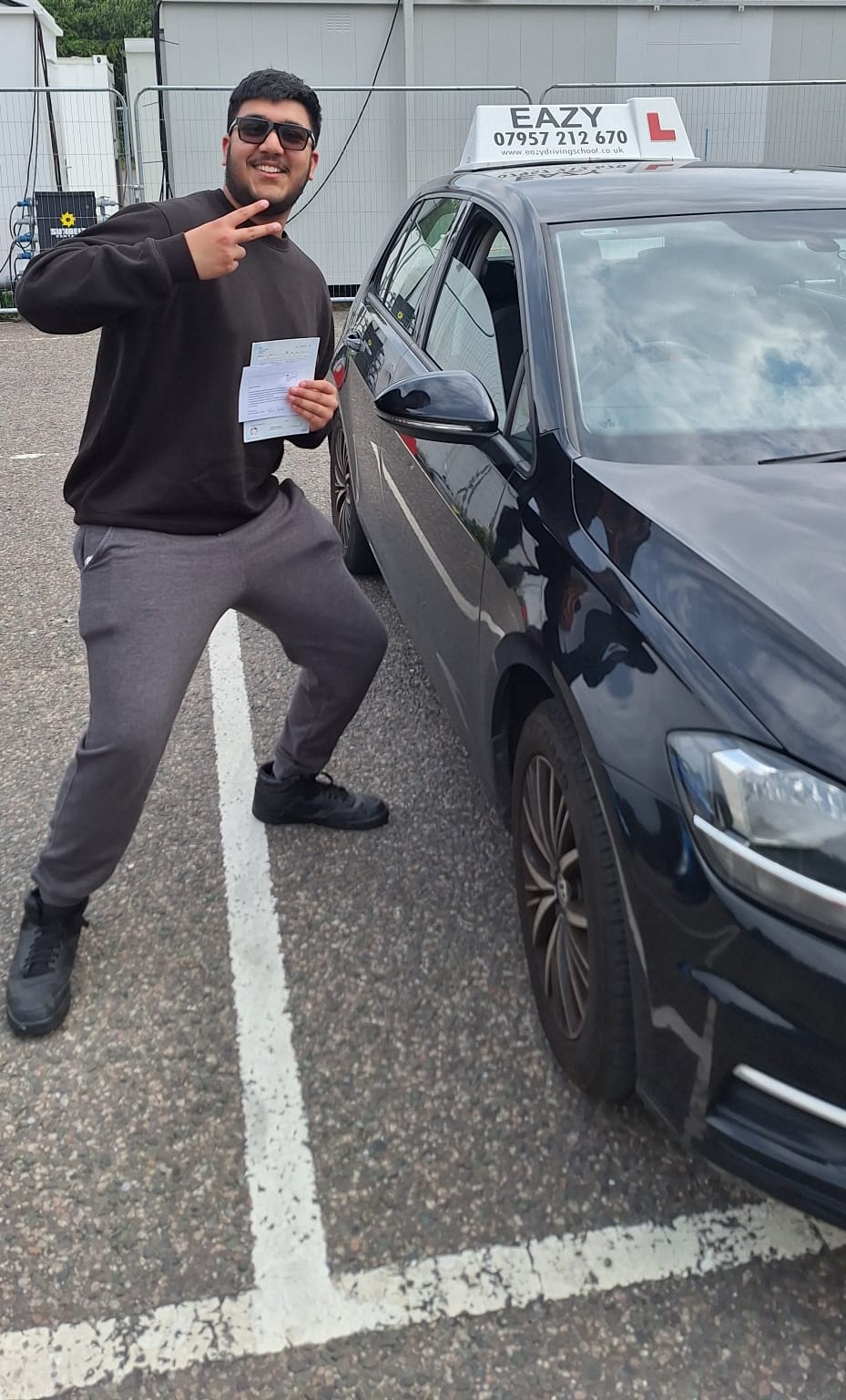 Recent driving test pass with Eazy Driving School